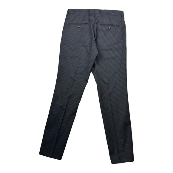 SOLD-Tiger Of Sweden Navy Grid Dress Pants Size 48R - Picture 2 of 7